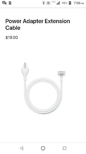 Apple power extension cord for MacBook charger 1