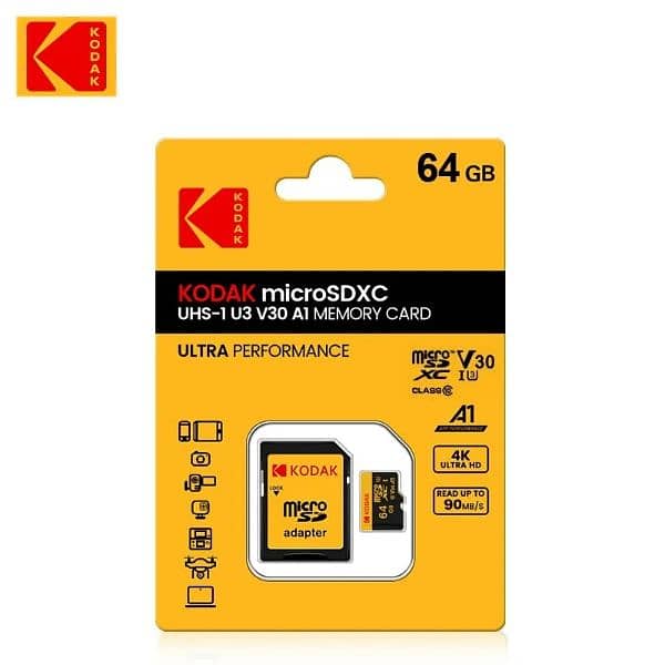 Kodak original memory card u3 64gb 0