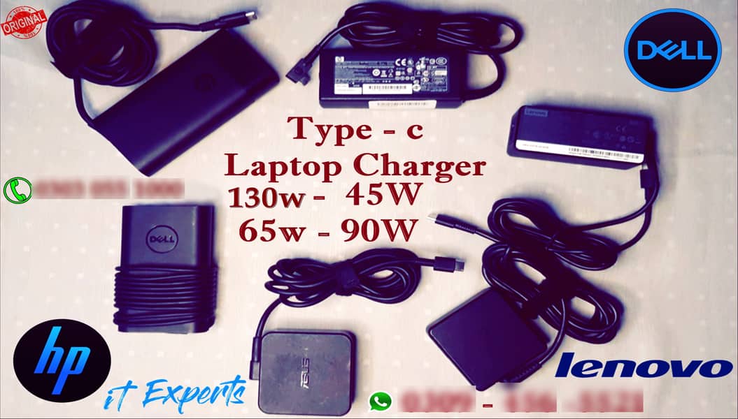LAPTOP CHARGER HP DELL LENOVO SONY ASUS ACER MSI MACBOOK RAZER 8