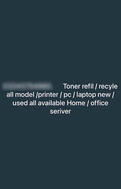 Toner and recyle printer seriver / laptop / computer 0