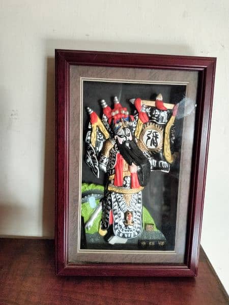 Decoration-piece - Peking Opera Figure in 3xD Frame 3