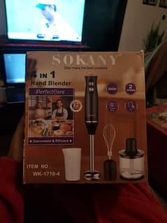 From USA price $49.99 SOKANY Hand Blender, 500W, 4 in 1. BPA free