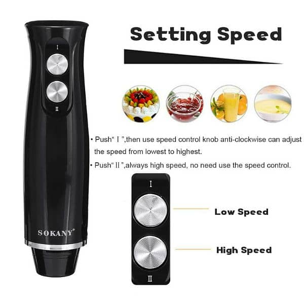 From USA price $49.99 SOKANY Hand Blender, 500W, 4 in 1. BPA free 5