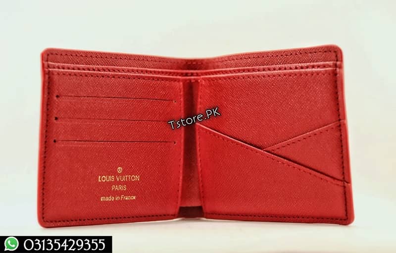 LV Supreme Red Men's Wallet with box 2