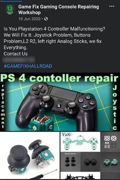 PS4 Controller Parts Drifting Or Button & Stips