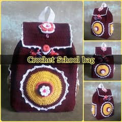 Crochet School Bag 0