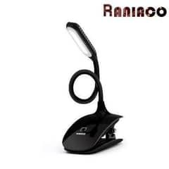 Raniaco Rechargeable Led Clip Reading Light Daylight 3 Brightness,