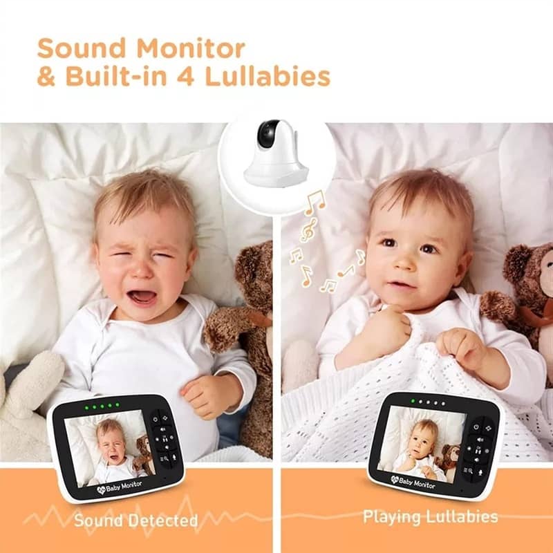 HD Baby Monitor  Night Vision Temperature, and Pan-Tilt Remote 1