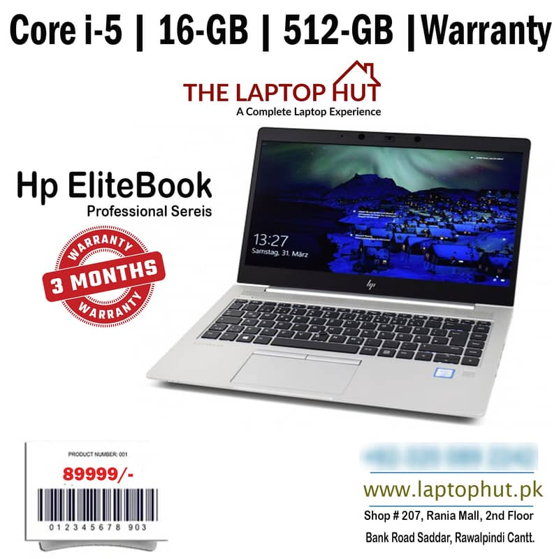 Hp EliteBook | Core i5 3.33Ghz | 16-GB | 1-TB Supported | WARRANTY 13