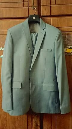 3 Piece Suit Pant Coat Dress (Grey Color Formal Suit) 0