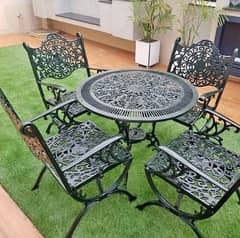 lawn chairs and table set