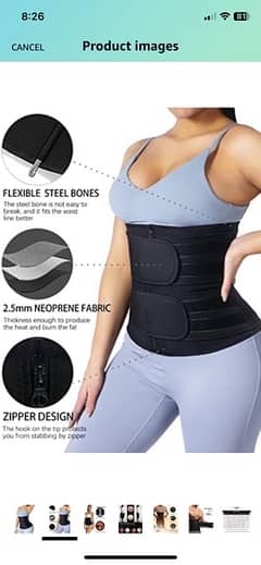 Hot Shapers Waist-Trimming Hot Belt with Slimming Gel Lahore