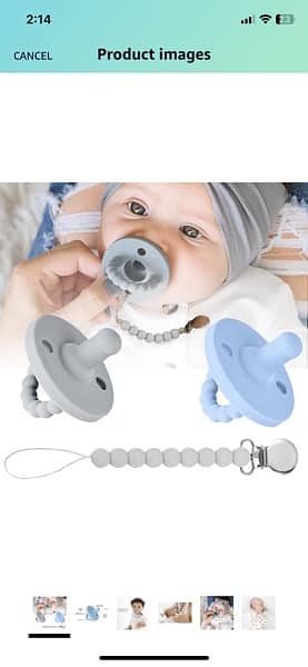 Dubai branded yakiter baby pacifier pack of 2 with 2 strips . BPA free 0