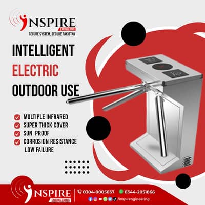 Garrett/ZKTeco Walk Through Gate | Turnstile Access Control | UHF RFID