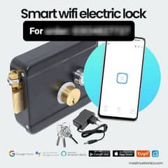 Mobile based Smart wifi electric door lock main gate Access Control 0