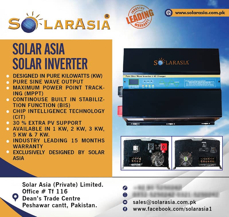 "Reliable Solar Asia 7kW Hybrid Inverter - 21kW Surge, Perfect for Pak 4