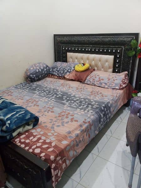 Double Bed with Mattress for Sale 4