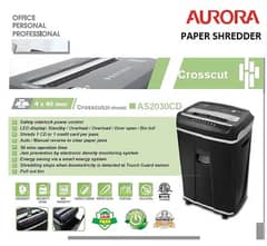 AURORA AS2030CD Paper Shredder ( 1 YEAR WARRANTY )