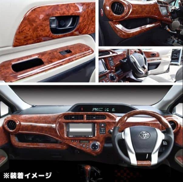 Aqua vezel mira WagonR Interior wood Penal 3D set 1