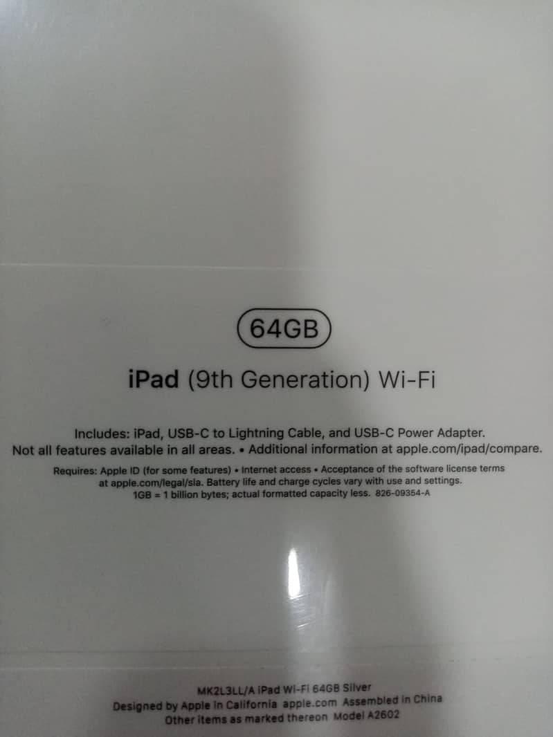 Apple Ipad-9th generation Wi-Fi 64GB 1