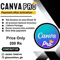 Canva Pro Lifetime in just 200