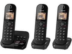 PANASONIC KX-TGC420 Triple Set PTCL Phone With Wireless Intercom