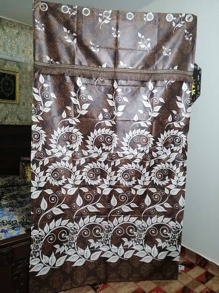 2900 per 1 pair beautiful Silky brown curtain pardey 2 pair. for sale 1