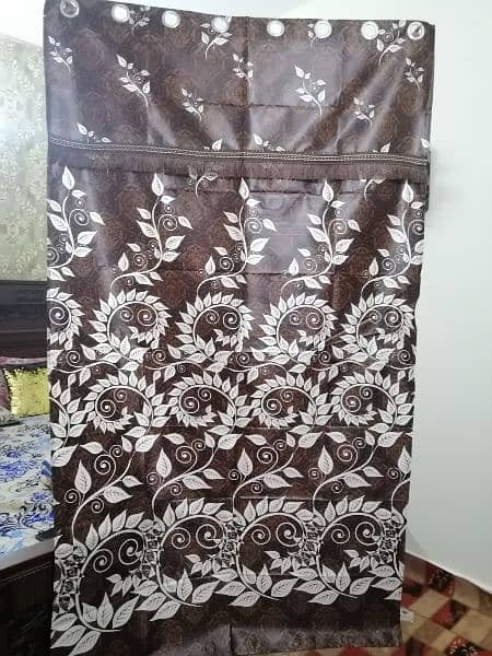 2900 per 1 pair beautiful Silky brown curtain pardey 2 pair. for sale 3