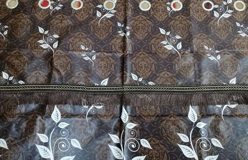 2900 per 1 pair beautiful Silky brown curtain pardey 2 pair. for sale 4