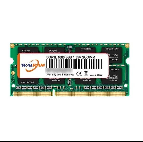 Walram PUSKILL Ram Memory Notebook Memoria Sodimm DDR3L 1.35V 8GB 1600 6
