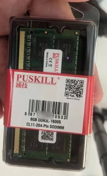 Walram PUSKILL Ram Memory Notebook Memoria Sodimm DDR3L 1.35V 8GB 1600 12