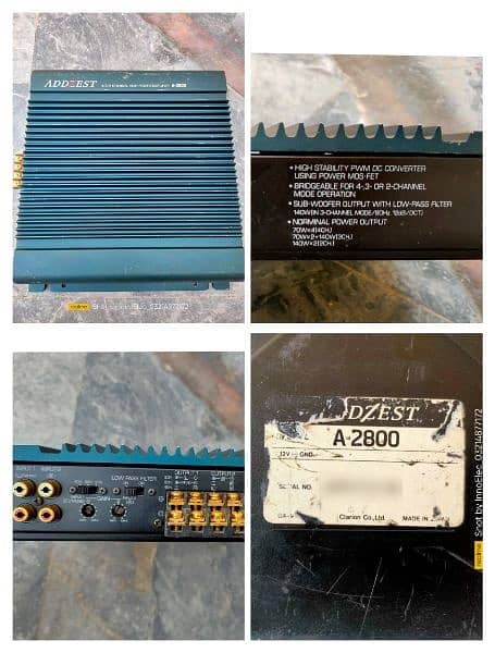 Amplifier 4 Channel, 2 Channel Original (Pioneer, Kenwood, JBL, Sony) 1
