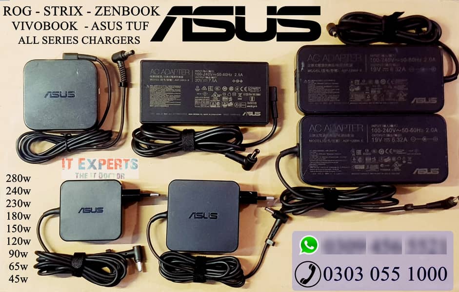 ASUS LAPTOP CHARGER MSI ACER RAZER HP DELL LENOVO MACBOOK & ALL BRAND 6