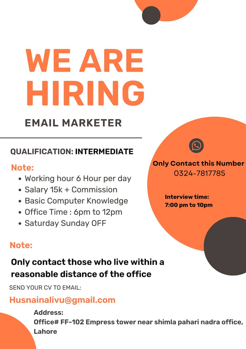 Part Time - Email Marketing Job 0