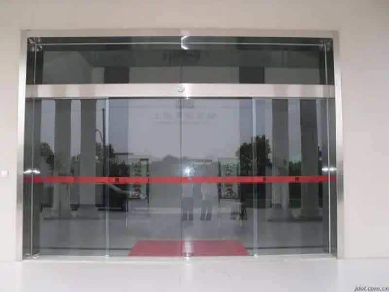 Automatic Sliding Glass Doors!! AutoDoor !! Sensor Glass Door System 1