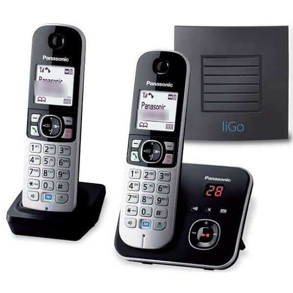 Cordless  Twin Handset Panasonic landline phone set , Telephone set 1