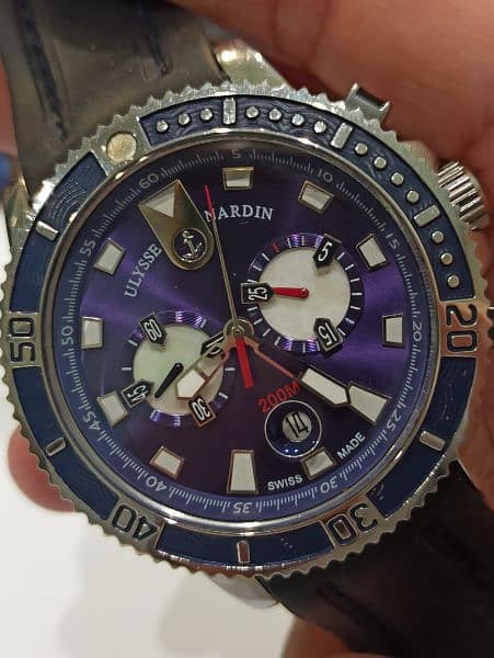 ulysse Nardin maxi marine Diver chronograph watch 3