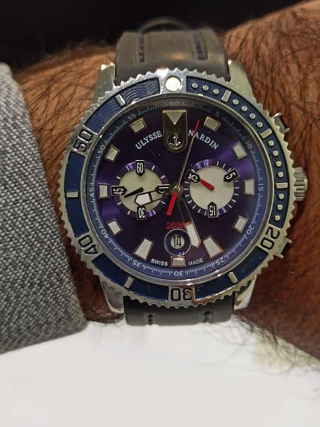 ulysse Nardin maxi marine Diver chronograph watch 5