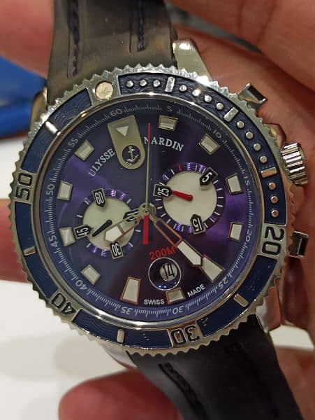 ulysse Nardin maxi marine Diver chronograph watch 9