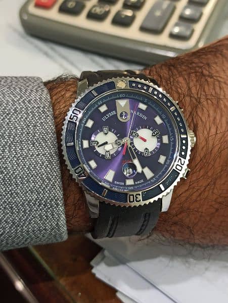 ulysse Nardin maxi marine Diver chronograph watch 12