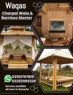 Bamboo Partitions / Bamboo Wall / Jaffri Shades Wood Works/Tents/Shade