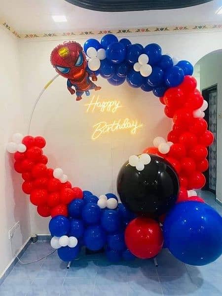 balloons decor birthday party dj mehndi lighting decor 15