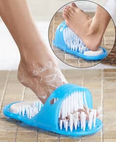 Plastic Bathroom Shoes Pumice Stone Foot Scrubber Shower Brush Massage