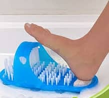 Plastic Bathroom Shoes Pumice Stone Foot Scrubber Shower Brush Massage 1