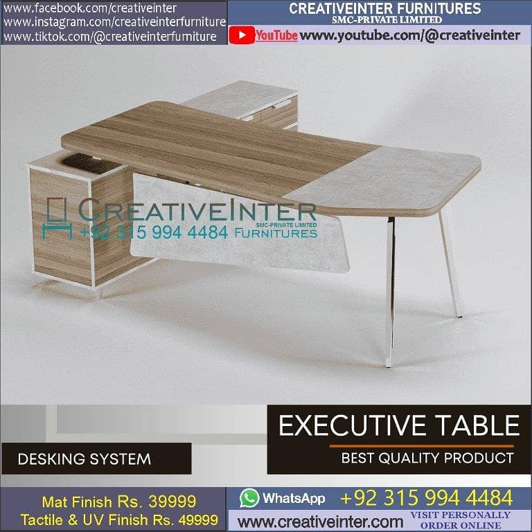 Executive Table Office Chair Reception Desk Conference Sofa CEO Manage 7