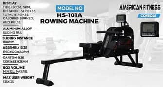 american fitness water rower rowing gym and fitness machine