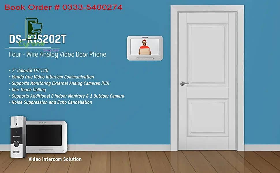 Hikvision Ds-kis202t Intercom Analog Kit Video Door Phone 1
