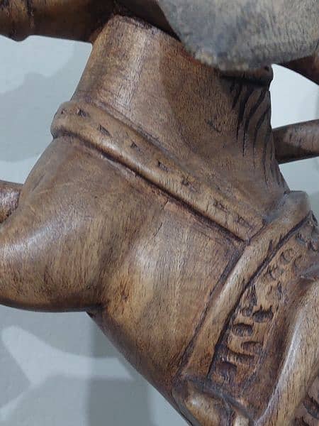 soveniour horse with sword and shield/ show piece/ wooden sculpture 4