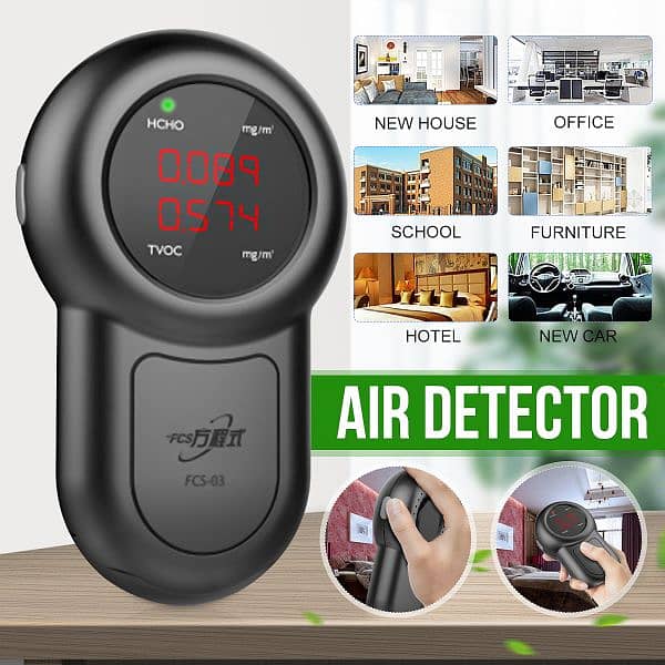 Air Quality METER Monitor Multifunctional  Air Quality Detector TVO 0