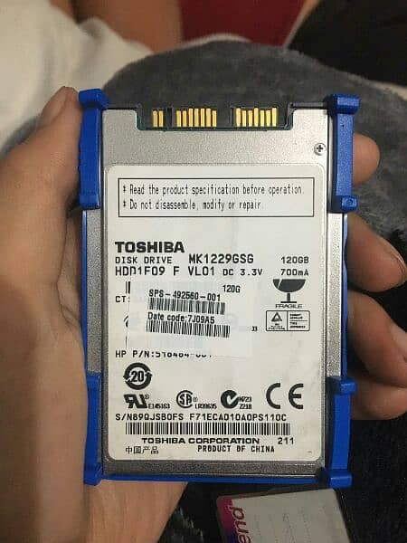 TOSHIBA disk drive 120GB 700mh i give more discount you text me 0